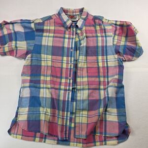 Colorful Plaid Men's Casual Shirt
